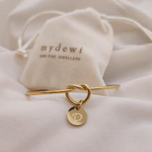Load image into Gallery viewer, INFINITY KNOT Bangle Initial Charm (A-Z) - MYDEWI