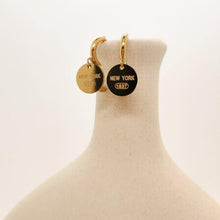 Load image into Gallery viewer, NEW YORK 1837 Dangle Huggie Hoops - MYDEWI