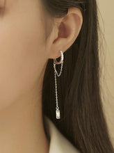 Load image into Gallery viewer, TASSEL Crystal Hoops Chain Earrings - MYDEWI