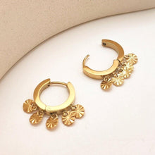 Load image into Gallery viewer, COIN CLUSTER Huggie Hoops - MYDEWI