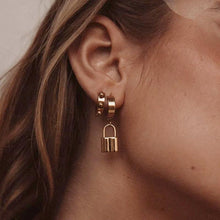Load image into Gallery viewer, COLLEN PADLOCK Hoops - MYDEWI
