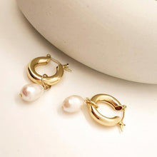 Load image into Gallery viewer, BERING Pearl Hoops - MYDEWI