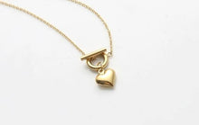 Load image into Gallery viewer, GOLD-TONE HEART Toggle Necklace - MYDEWI
