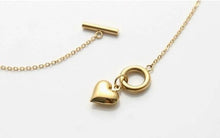 Load image into Gallery viewer, GOLD-TONE HEART Toggle Necklace - MYDEWI