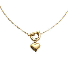 Load image into Gallery viewer, GOLD-TONE HEART Toggle Necklace - MYDEWI