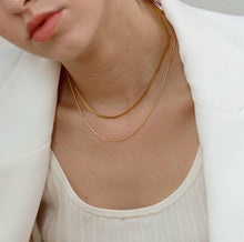 Load image into Gallery viewer, SNAKE CHAIN Double Layered Necklace - MYDEWI

