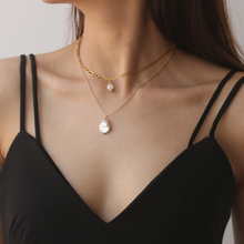 Load image into Gallery viewer, FAYE Pearl Chain Necklace - MYDEWI
