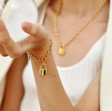 Load image into Gallery viewer, PADLOCK Gold Bracelet - MYDEWI