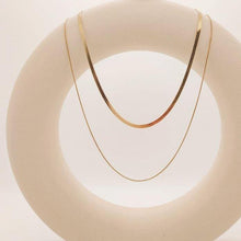 Load image into Gallery viewer, SNAKE CHAIN Double Layered Necklace - MYDEWI