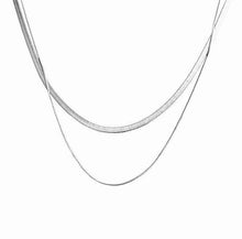 Load image into Gallery viewer, SNAKE CHAIN Double Layered Necklace - MYDEWI