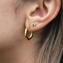 Load image into Gallery viewer, MINIMALIST HEXAGON Hoops - MYDEWI