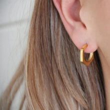 Load image into Gallery viewer, MINIMALIST HEXAGON Hoops - MYDEWI