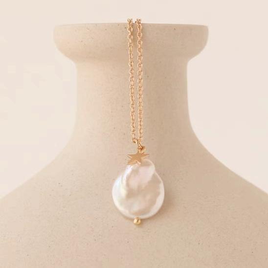 FAYE Pearl Chain Necklace - MYDEWI